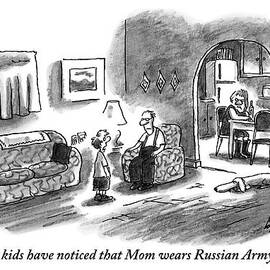 A Boy Talks To His Father In The Living Room by Frank Cotham