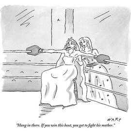 A Bride Sits On A Stool In The Corner Of A Boxing by Kim Warp