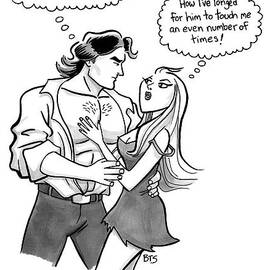 A Buff Man Holds A Woman In His Arms by Benjamin Schwartz