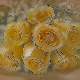 A Bunch Of Yellow Roses by Susan Candelario