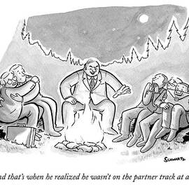 A Businessman In A Suit Sits Telling A Story by Benjamin Schwartz