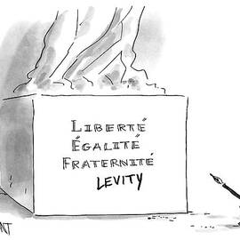 A Cartoonist Stands Draws Levity On A French by Christopher Weyant