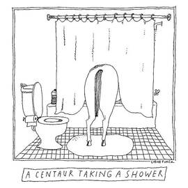 A Centaur Taking A Shower -- The Horse's Rear End by Liana Finck