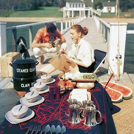 A Clam Bake On A Pier by John Rawlings
