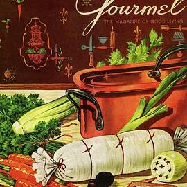 A Copper Pot And Ingredients Of Ballontine De by Henry Stahlhut