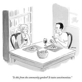 A Couple Eats Dinner by Emily Flake