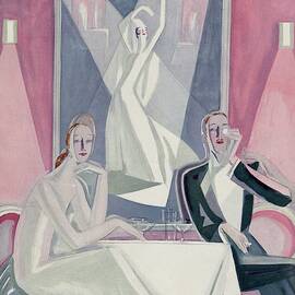 A Couple Sitting At A Table by Eduardo Garcia Benito