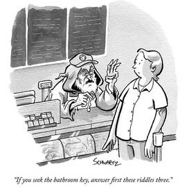 A Creepy Convenience Store Clerk Dangles A Key by Benjamin Schwartz