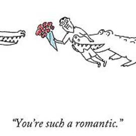 A Crocodile To Another Crocodile With A Person by Michael Maslin