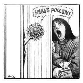 A Dandelion Pokes Into A Door by Harry Bliss