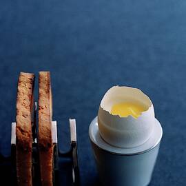 A Dessert Made To Look Like An Egg And Toast by Romulo Yanes