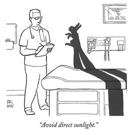 A Doctor Consults A Shadow Puppet Of A Rabbit by Paul Noth
