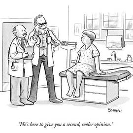 A Doctor Tells A Patient About A Hip-looking by Benjamin Schwartz