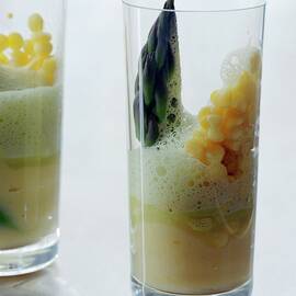 A Drink With Asparagus by Romulo Yanes