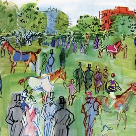 A Equestrian Scene by Raoul Dufy