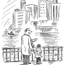 A Father And Son In Brooklyn Look by David Sipress