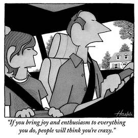 A Father To His Son In A Car by William Haefeli