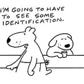 A Fish At A Dog Bar Says by Charles Barsotti