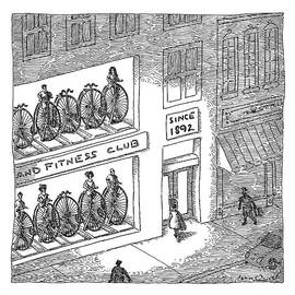 A Fitness Club With Sign by John O'Brien