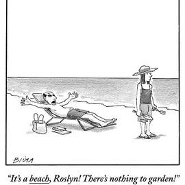 A Frustrated Man Speaks To His Wife On The by Harry Bliss