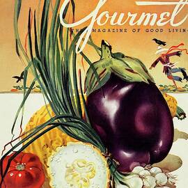 A Gourmet Cover Of Vegetables by Henry Stahlhut
