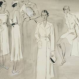 A Group Of People Wearing Tennis Wear by R.S. Grafstrom