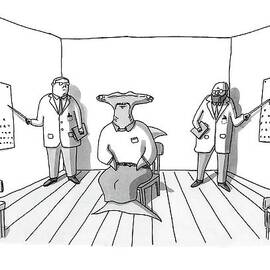 A Hammerhead Shark Gets His Eyesight Check By Two by Zachary Kanin