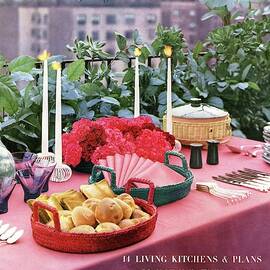 A House And Garden Cover Of Al Fresco Dining by Wiliam Grigsby