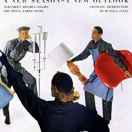 A House And Garden Cover Of People Moving by Horst P. Horst