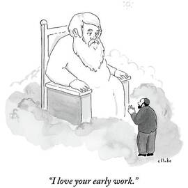 A Jew Talks To God On His Throne In Heaven by Emily Flake