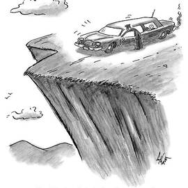 A Limo Chauffer Is Putting A Brick by Frank Cotham