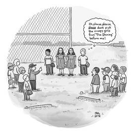 A Little Boy Waiting To Be Picked For A Baseball by Paul Noth