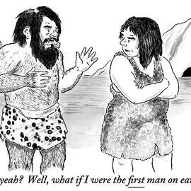 A Loincloth-wearing Caveman Speaks To An by Emily Flake