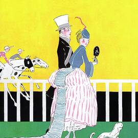 A Magazine Cover For Vanity Fair Of A Couple by Ethel Plummer