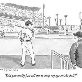 A Major League Baseball Player On Deck by Trevor Spaulding