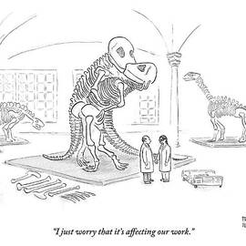A Male And Female Paleontologist by Paul Noth