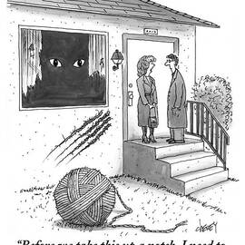 A Man And A Woman Stand On The Stoop by Tom Cheney