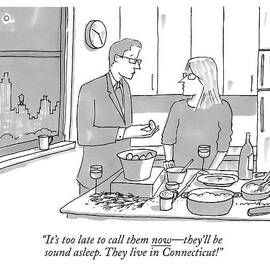 A Man And Wife Stand In The Kitchen by Michael Crawford