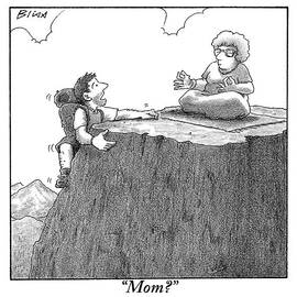 A Man Ascends A Mountain To Discover His Mother by Harry Bliss