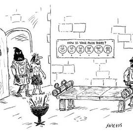 A Man Enters A Medieval Torture Chamber To See by David Sipress