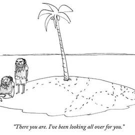 A Man Finally Finds Another Man On A Small Desert by Edward Steed