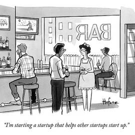 A Man In A Bar Talks To A Woman by Kaamran Hafeez