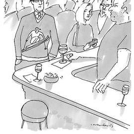 A Man Is At A Bar Wearing A Sweater That by Michael Crawford