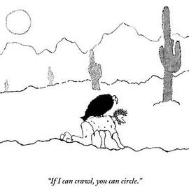 A Man Is On His Hands And Knees Crawling by Michael Shaw