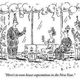 A Man Makes A Toast At A New Years Party by Barbara Smaller