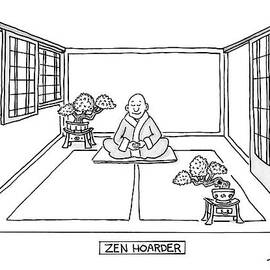 A Man Meditates In The Middle Of A Sparse Room by Mark Thompson