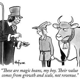 A Man Sells A Boy Leading A Cow  Beans -- Jack by Kaamran Hafeez