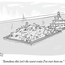 A Man Sits In A Pile Of Garbage That by Farley Katz