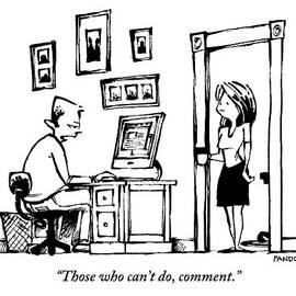 A Man Sitting At His Computer Says To His Wife by Corey Pandolph