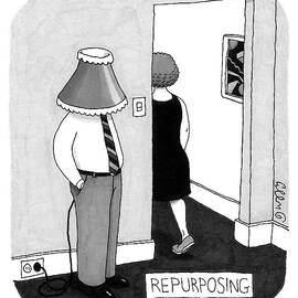 A Man Stands Near The Entryway Of A Room by J.C.  Duffy